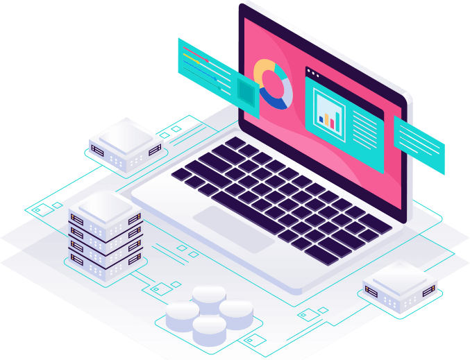 Illustration of digital transformation